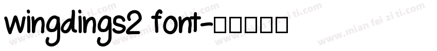 wingdings2 font字体转换